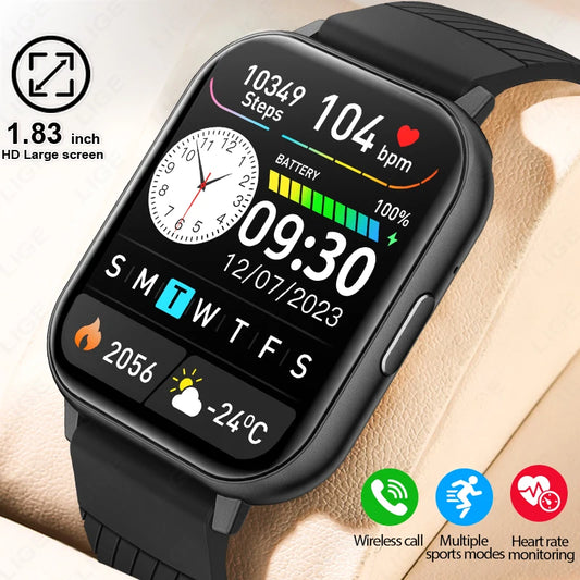 LIGE, nuevos relojes inteligentes con llamadas Bluetooth, reloj de pulsera para mujer, relojes deportivos para Fitness, reloj inteligente resistente al agua IP67 para iPhone, Android, iOS