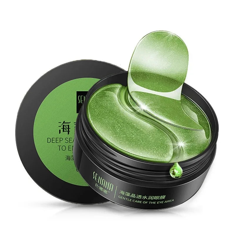 60 piezas de mascarilla de ojos reparadora de ácido hialurónico dorado parches hidratantes y reafirmantes para los ojos mascarilla de cristal para el cuidado de la piel coreana