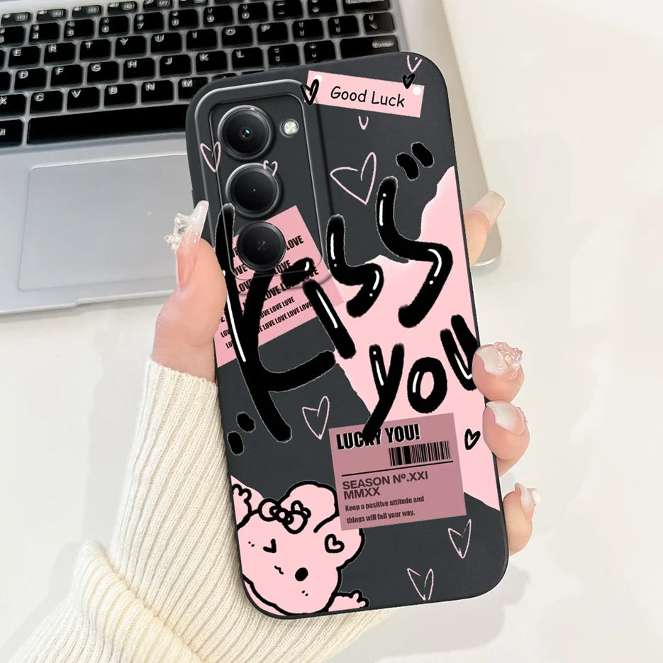 Para Xiaomi Redmi 15 4G 5G funda bonita Panda conejo funda de dibujos animados a prueba de golpes funda de teléfono para Xiaomi Redmi 15 5G Redmi15 4G bolsas suaves