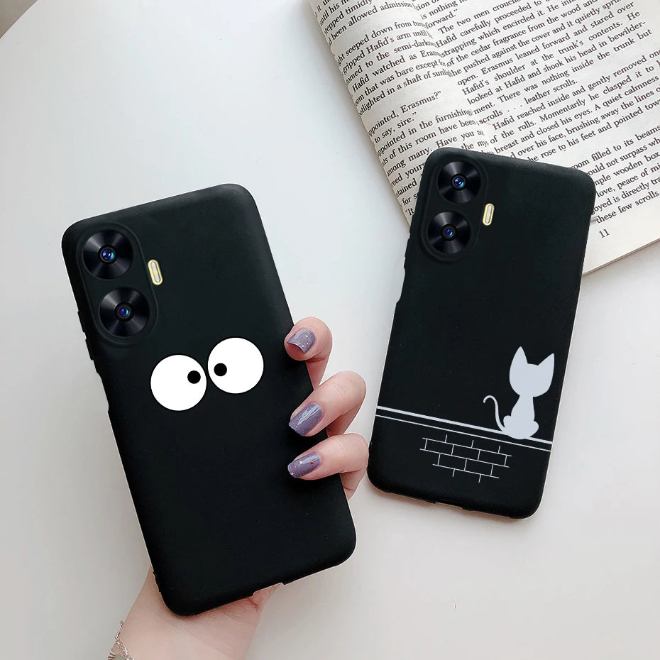 Funda de teléfono para Realme C55, Funda RMX3710, Funda trasera de silicona suave con dibujos animados bonitos para Realme C55 RealmeC55 Funda C 55 Coque