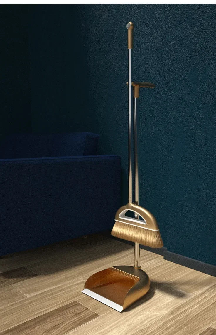Juego de escoba mágica y recogedor de plástico, herramientas de limpieza, limpiaparabrisas para suelos, accesorios para el hogar, cepillo para polvo de barrido multifunción