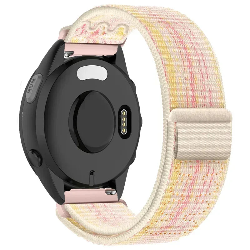 Correa de nailon de 22mm y 20mm para Garmin Forerunner 55 165 265 965 255 955 pulsera de tela Garmin Active 5/Vivoactive 5/Venu 3