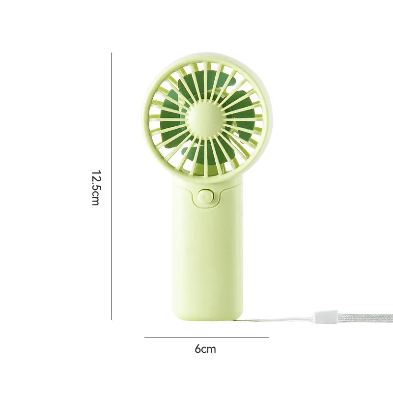 Ventilador Portátil MEET SUN, Ventilador Pequeño Creativo y Conveniente, Ventilador de Bolsillo, Ventilador de Mano Ligero con Batería AAA, Mini Ventilador de Mano, Enfriador de Aire