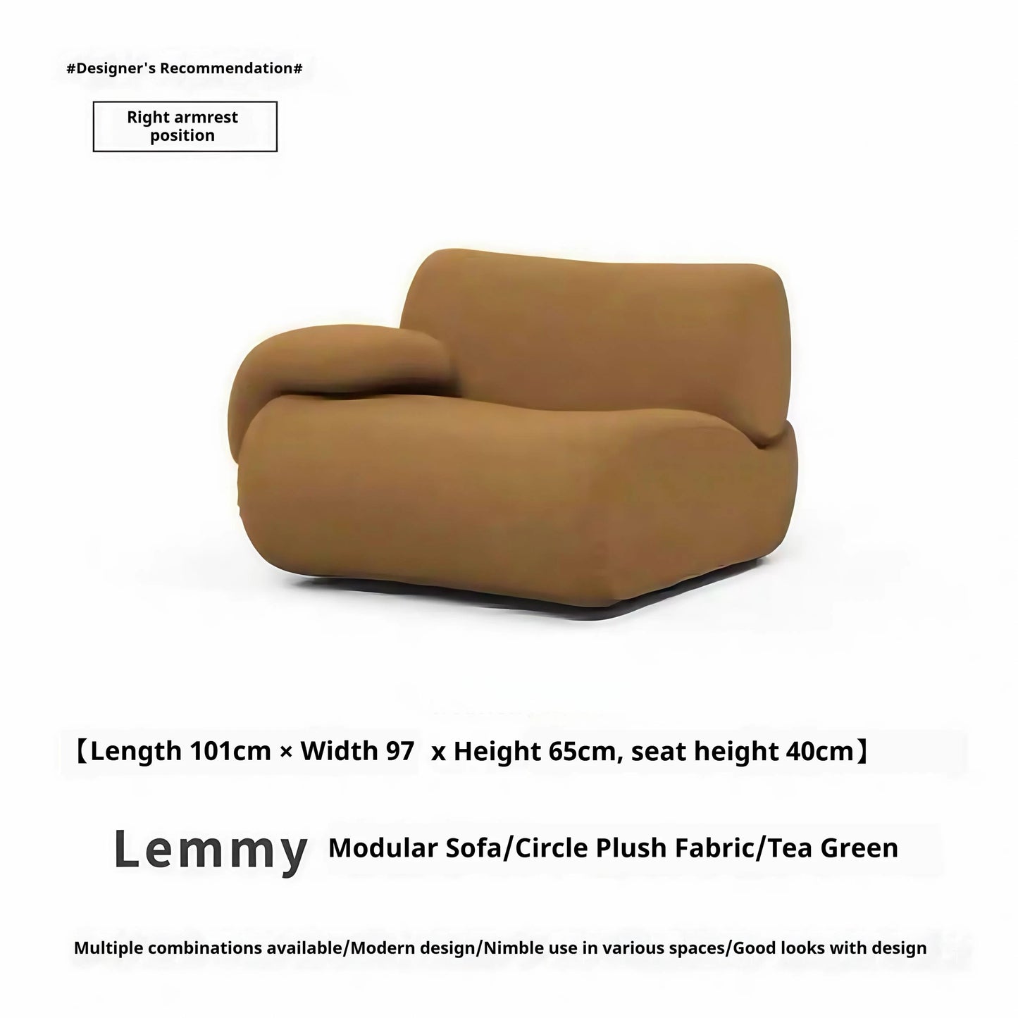 Sofá modular comprimido al vacío, seccional de tela Wabi-Sabi Sherpa con espuma muy elástica, estilo crema de mediados de siglo, ahorro de espacio