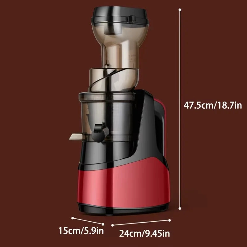 Extractor de Jugos Centrífugo de Boca Ancha para Frutas, Exprimidor Compacto, Máquina para Hacer Jugos, Exprimidor de Jugos Frescos, Fácil de Limpiar