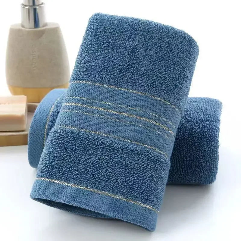 Toalla facial totalmente de algodón Clase A, Jacquard absorbente grueso, poliéster, algodón, agradable para la piel, Toalla de baño de algodón puro, toalla para adultos