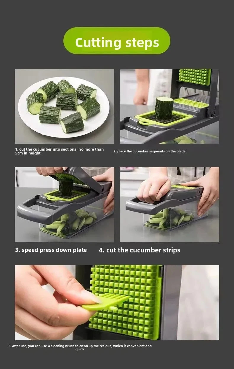 Gadgets de cocina, utensilios para el hogar, picador de verduras, accesorios de cocina, cortador de verduras