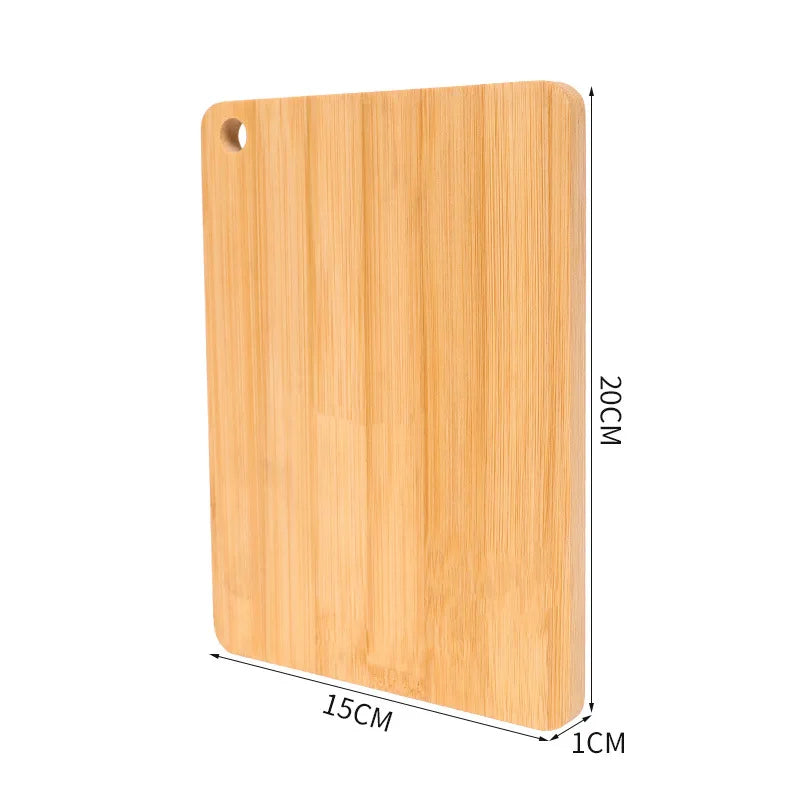 Tabla de Cortar de Bambú WXCOO de Doble Cara, Tabla de Cortar de Bambú Moso Natural Antimoho, Tabla de Bambú para Cocina, Utensilios Domésticos