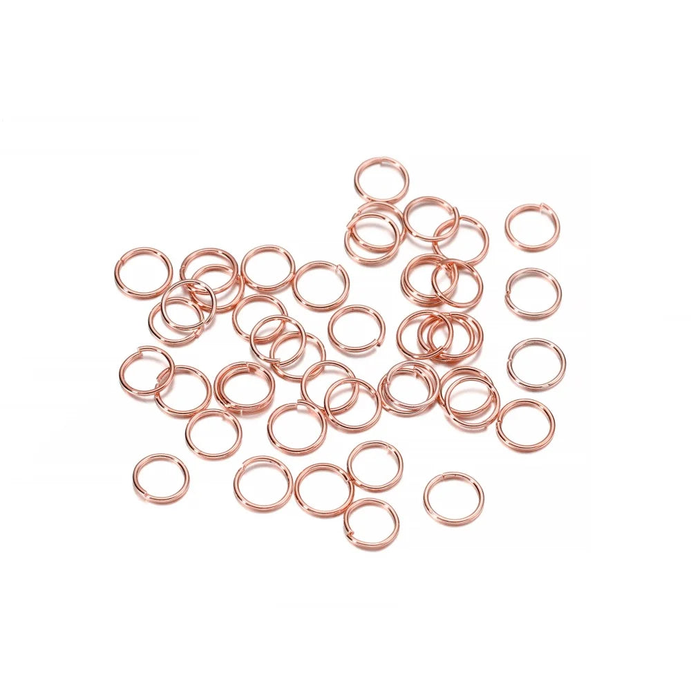 50-200 unids/lote 3-20mm anillos de salto conectores de anillos divididos para joyería Diy encontrar accesorios suministros al por mayor