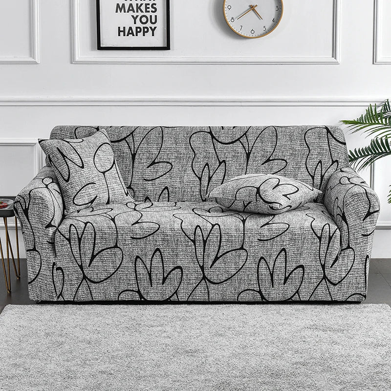 Funda de sofá elástica con estampado de flores, funda de sofá de LICRA antisuciedad, Protector de muebles para dormitorio, oficina, sala de estar, decoración del hogar, 1 ud.