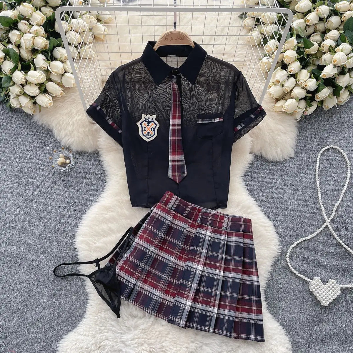 Ropa de dormir para fiesta de San Valentín, Catsuits combinados, peleles de tiras de malla eróticos íntimos ajustados, monos de mujer, lencería, conjuntos sexys