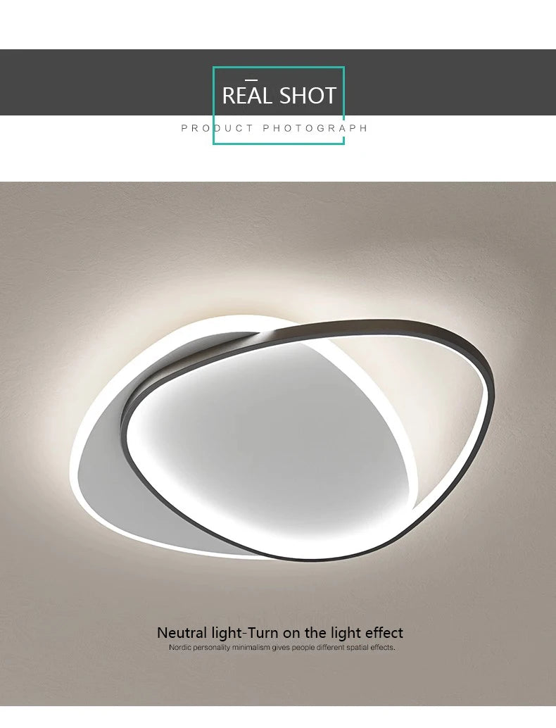 Luces de techo LED redondas modernas para dormitorio Simple, lámparas de estudio para sala de estar, iluminación interior, decoración del hogar, accesorios de lámpara brillante
