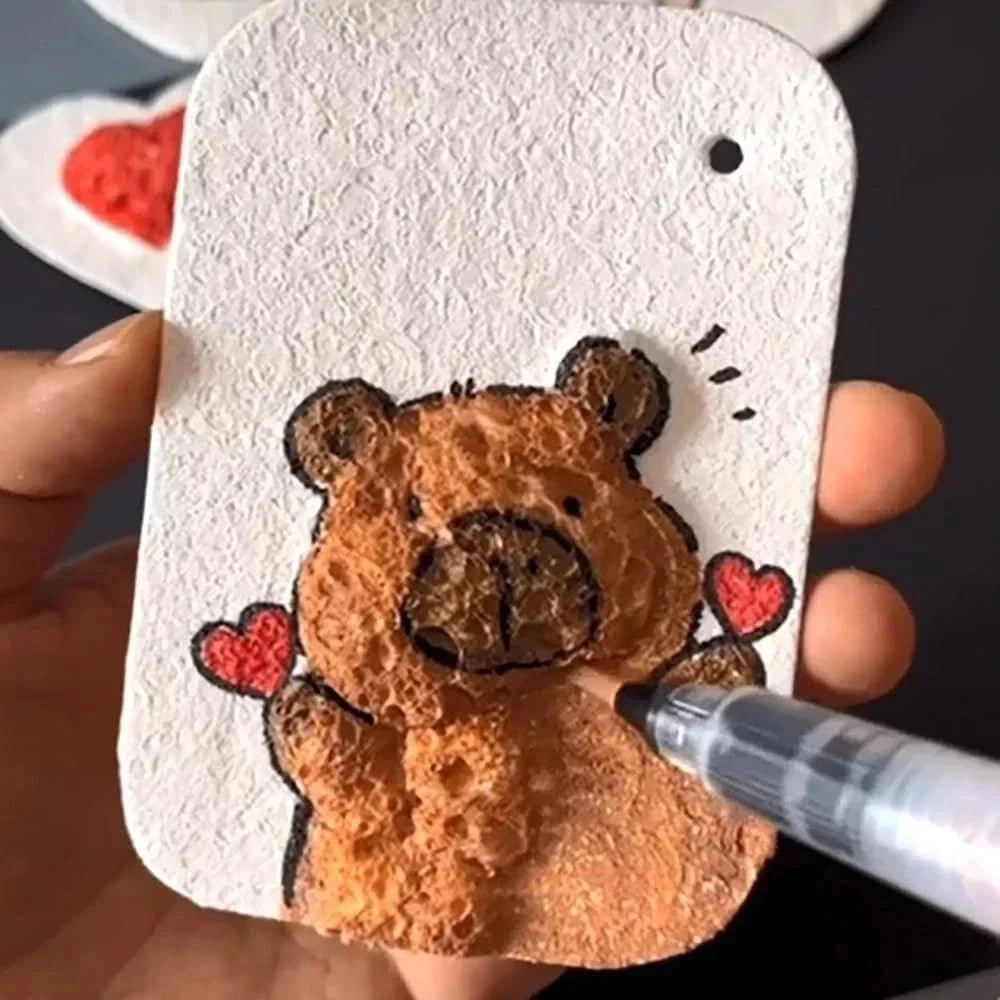 Lienzo Mágico para Dibujo 3D, Esponja para Niños, Papel para Pintar 3D, Papel para Dibujo Artístico 3D para Niños, Kit de Pintura con Textura Mágica para Niños