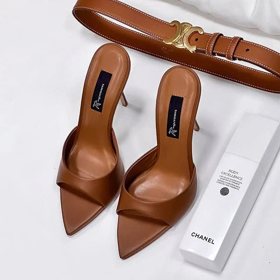 Nightclub Fashion Thin 12/10cm High Heel Summer Women Slippers Fashion Peep Toe Dress Slides Ladies Sexy Stripper Party Sandals