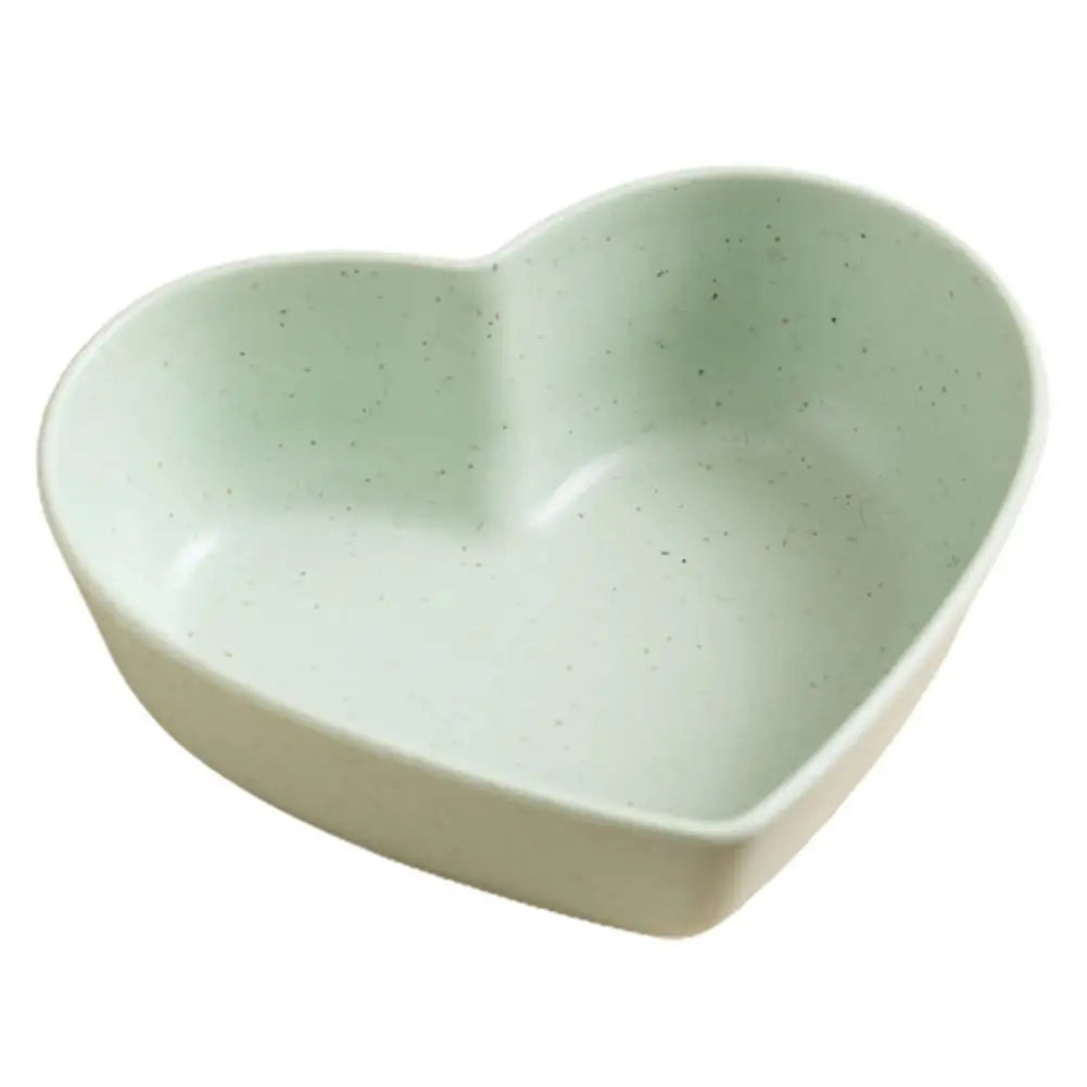 Plato de servir útil, plato de postre reutilizable, cuenco de salsa de cocina de plástico de almacenamiento en forma de corazón