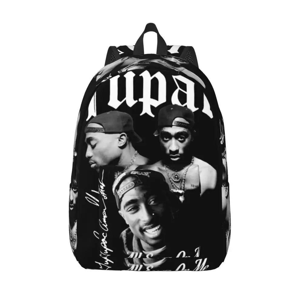 Mochila de hip hop del rapero Tupac 2PAC, mochila de gran capacidad para niños, mochila escolar, bolsos de hombro para hombres y mujeres