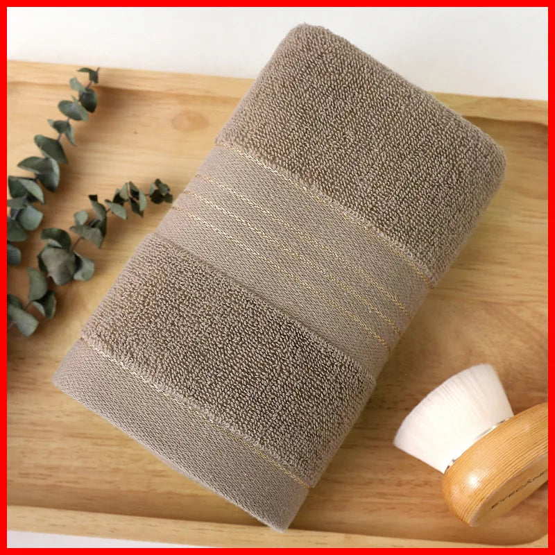 Toalla facial totalmente de algodón Clase A, Jacquard absorbente grueso, poliéster, algodón, agradable para la piel, Toalla de baño de algodón puro, toalla para adultos