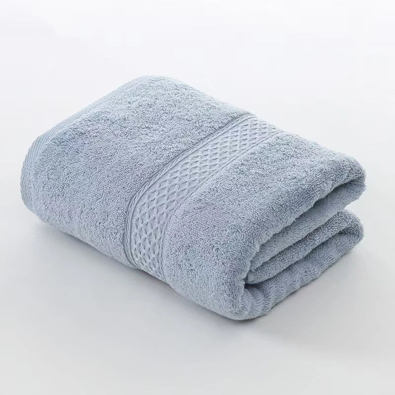 Toalla de baño, toalla de algodón, toallas absorbentes suaves de Color sólido, uso multiusos para baño de Hotel