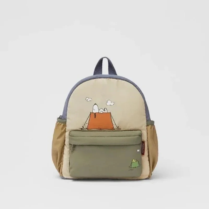 Nueva mochila de dibujos animados de Snoopy, mochila unisex con estampado, mochila escolar informal para estudiantes, mochila de moda de gran capacidad
