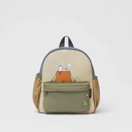 Nueva mochila de dibujos animados de Snoopy, mochila unisex con estampado, mochila escolar informal para estudiantes, mochila de moda de gran capacidad