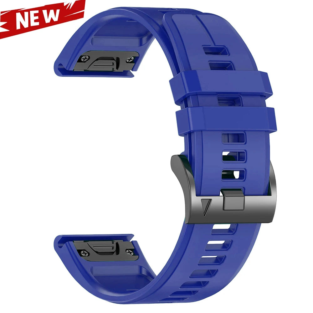 Correa deportiva de silicona QuickFit de 26 y 22mm para Garmin Fenix 7 7X PRO 6 6X GPS 5 5X Plus 3 HR Epix Pro instinto 2X