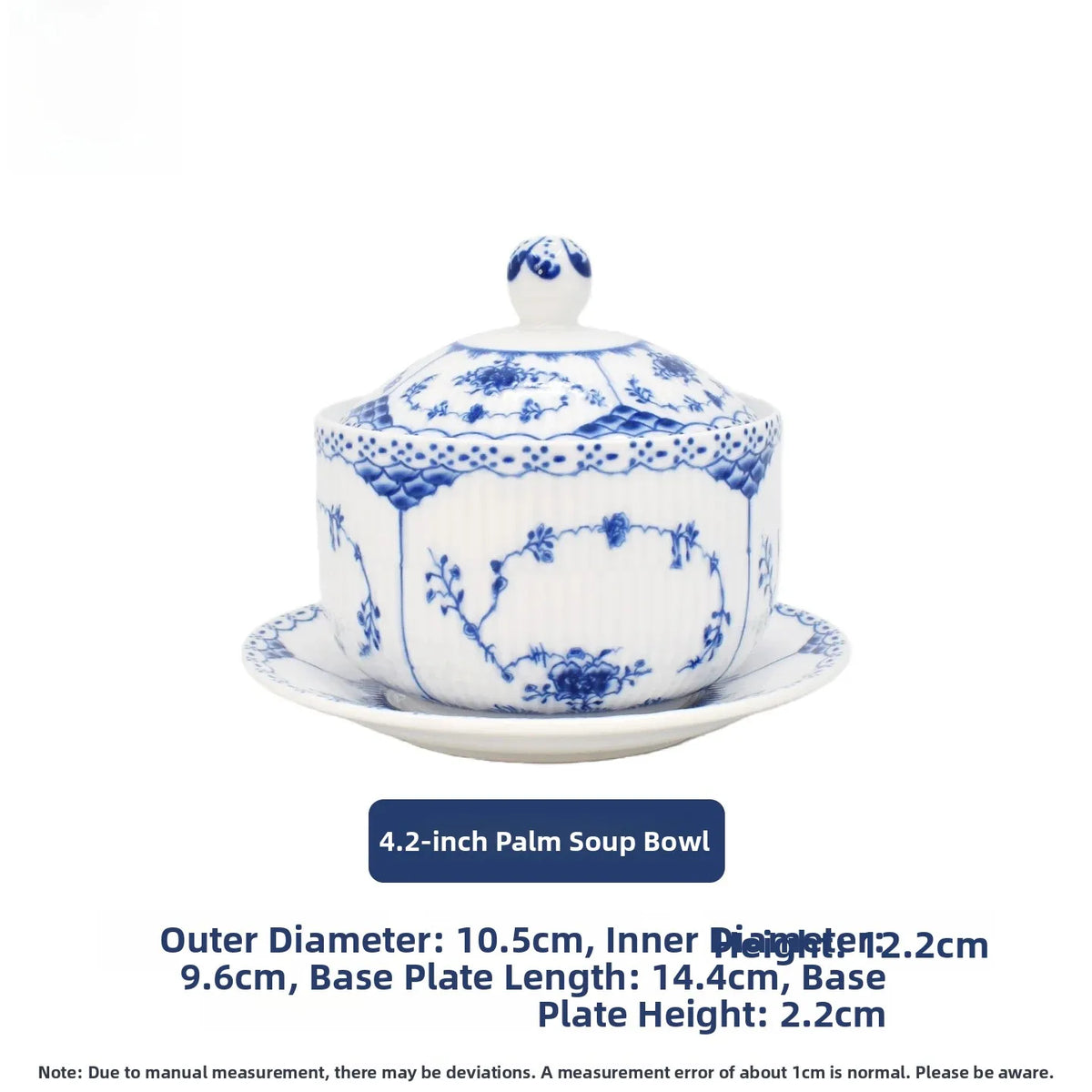 Juego de vajilla de porcelana blanca de Jingdezhen con diseño de hierba Tang azul y blanca, plato llano para uso doméstico, t...