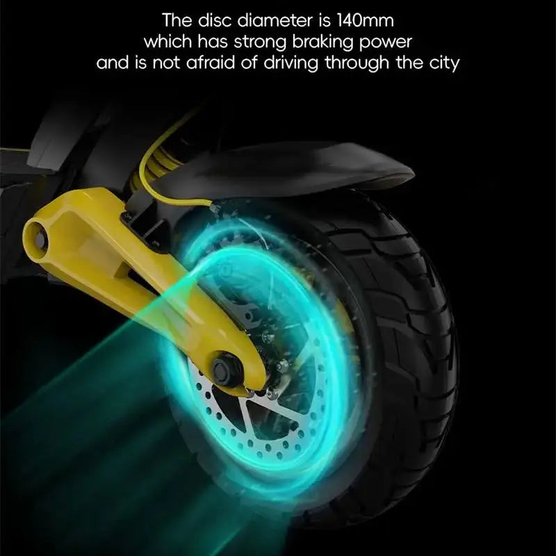 Patinete eléctrico OOTD S10, aplicación de enlace Bluetooth de 10 pulgadas, 1400W, 48V, 20AH, 55 KM/H, kilometraje máximo, 70km, patinete ligero, suspensión Dual
