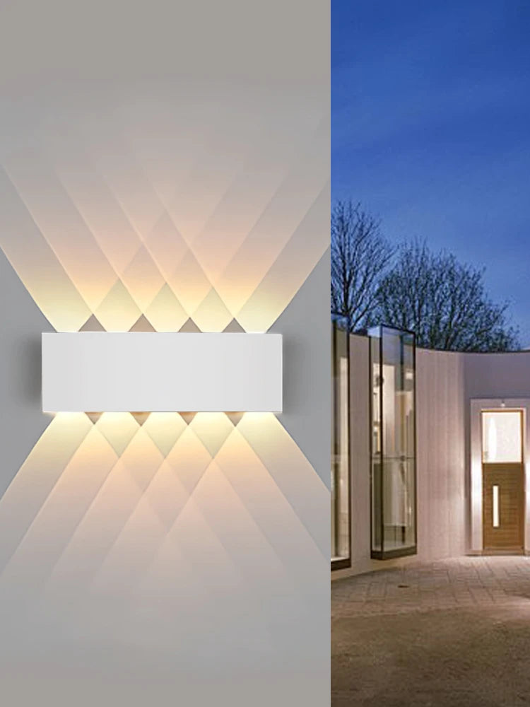 Lámpara de pared LED para interior arriba y abajo, luz de pared Interior para dormitorio, sala de estar, pasillo, iluminación exterior, decoración del hogar