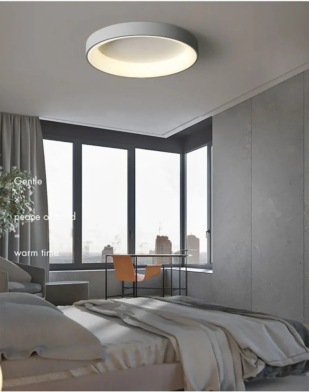Lámpara de Techo LED de 30/40/50 cm, Lámpara de Iluminación para Dormitorio, Control Remoto, Lámpara Redonda para Sala de Estar, Comedor, Decoración del Hogar, Lámparas de Lujo