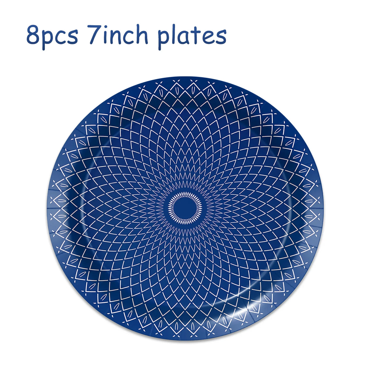 Platos de papel de porcelana azul y blanca, servilletas, vajilla para decoración de cumpleaños, decoración de bodas, decoración de mesa, suministros para fiestas