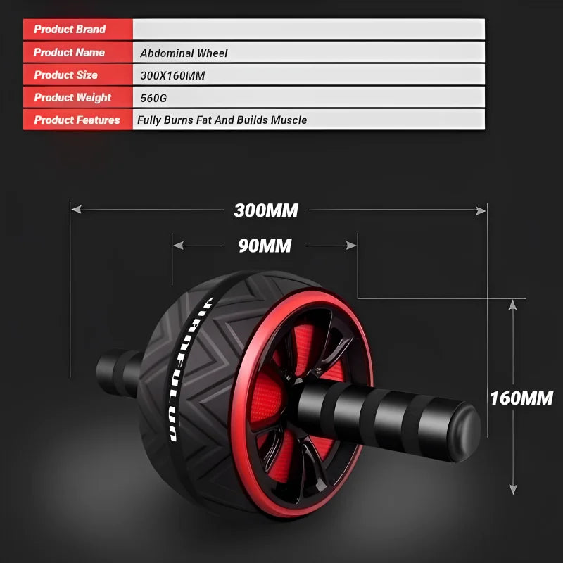 Rueda de rodillo Ab para entrenamiento central de Abs, equipo de Fitness antideslizante para gimnasio en casa, ejercicio de entrenamiento Abdominal para hombres y mujeres