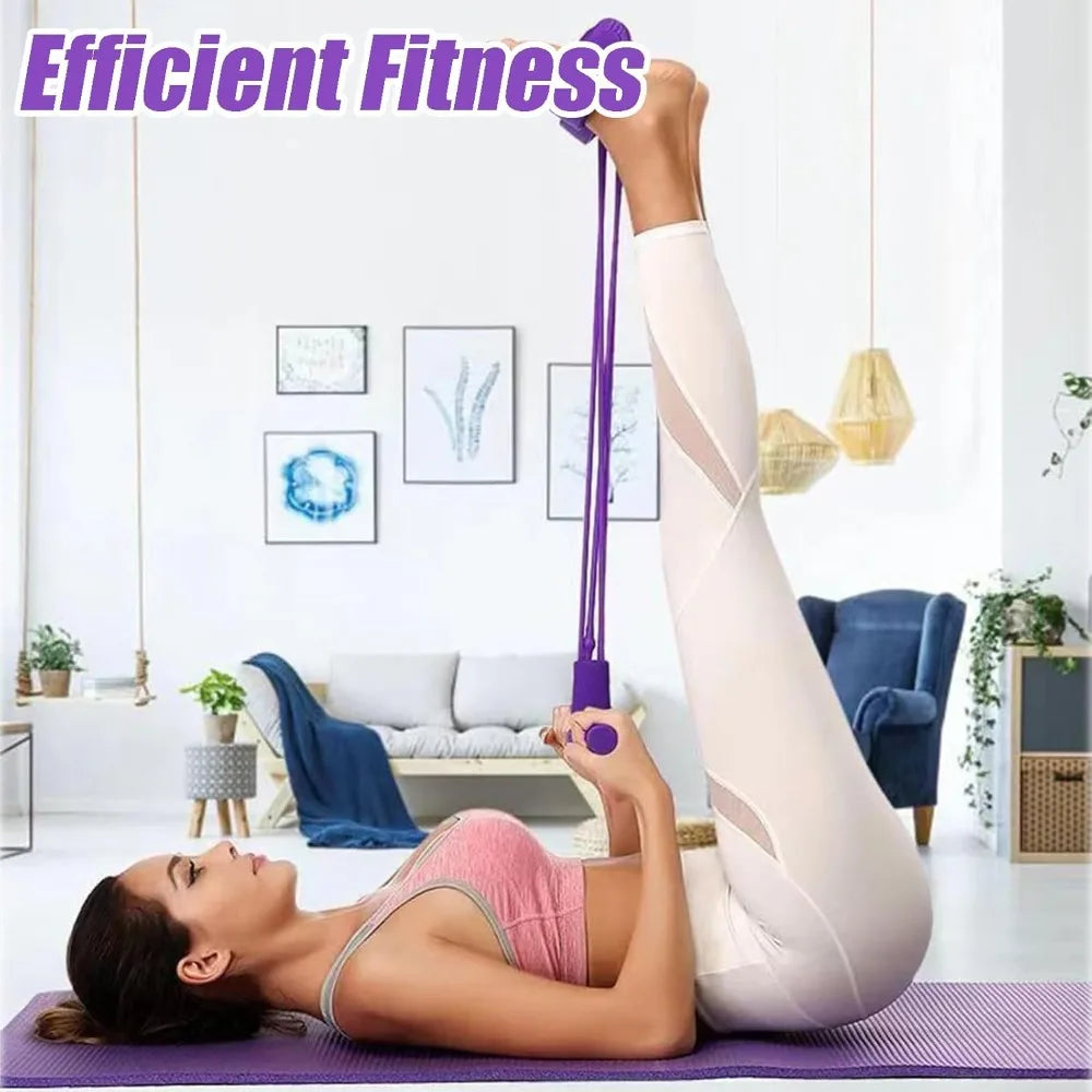 Set de Bandas de Resistencia Multifunción, 4 Tubos para Entrenamiento Intenso, Agarraderas de NBR para Mayor Comodidad, Uso en Oficina/Sala de Estar/Dormitorio