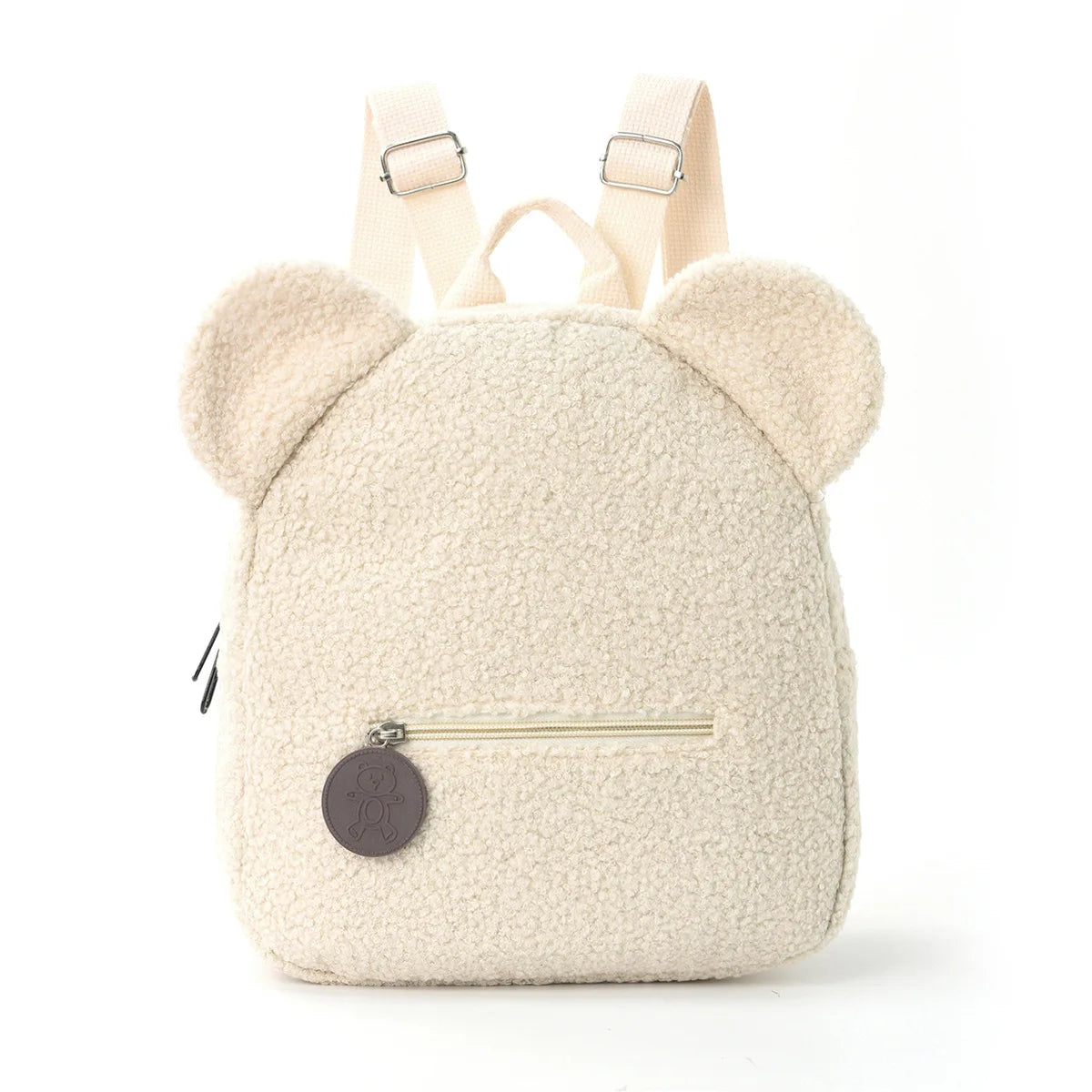 Mochila de felpa para niños, mochilas con orejas de oso a la moda, mochila de dibujos animados para niños, mochila de pana para niñas, regalo para niños