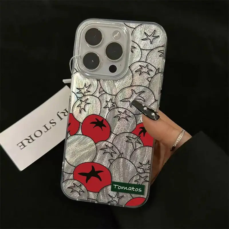 Bonitas fundas de teléfono de sandía rosa para iPhone 16 Pro Max 17 16e 15 14 13 12 11 Pro Max para Funda de parachoques a prueba de golpes de aire