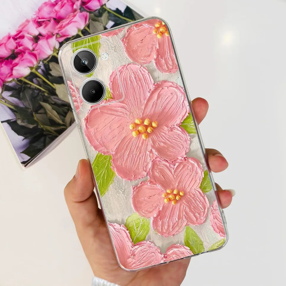 Para Realme 10 4G RMX3630 funda de teléfono suave de silicona TPU a prueba de golpes para Realme 10 funda protectora trasera con diseño de dibujos animados bonitos