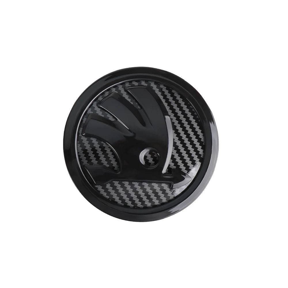Emblema ABS de 80/90/100mm para el capó delantero del coche, adhesivo para maletero, para Skoda Yeti, Octavia, Fabia, Kodiaq, Rapid, Karoq, Superb, Kamiq S