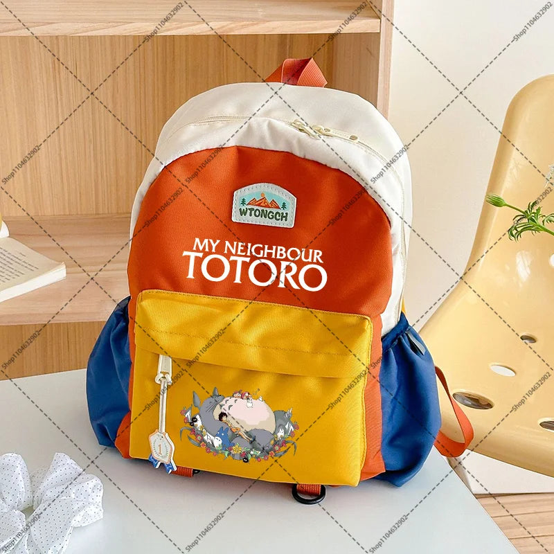 Mochilas bonitas de Totoro para estudiantes, mochila escolar de gran capacidad, mochila con estampado de dibujos animados de Anime, regalos para el regreso a la escuela, bolsas Kawaii