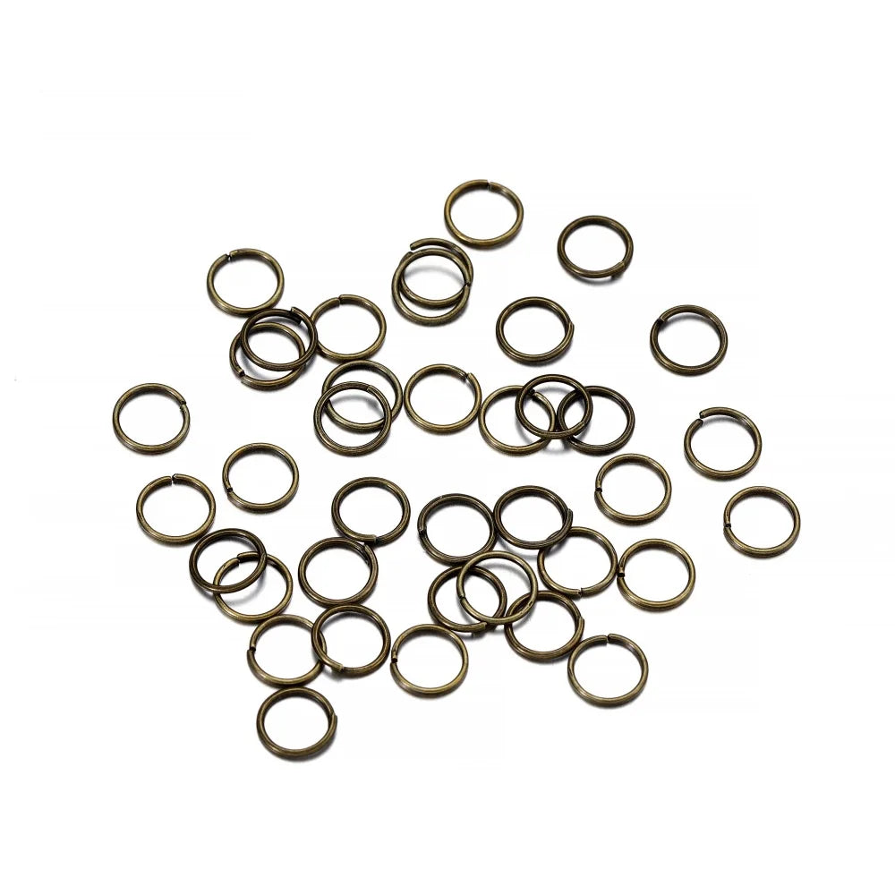 50-200 unids/lote 3-20mm anillos de salto conectores de anillos divididos para joyería Diy encontrar accesorios suministros al por mayor