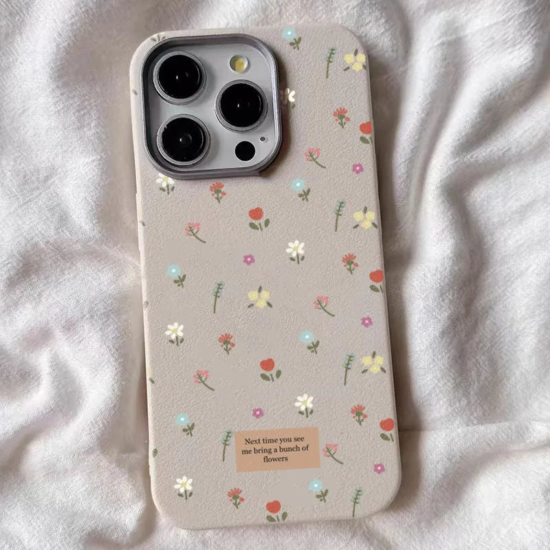 Funda de teléfono Floral pequeña y colorida para Samsung Galaxy A55 A54 A52 A34 A35 A15 4G 5G S25 S24 S23 S22 Ultra Plus FE, funda trasera suave