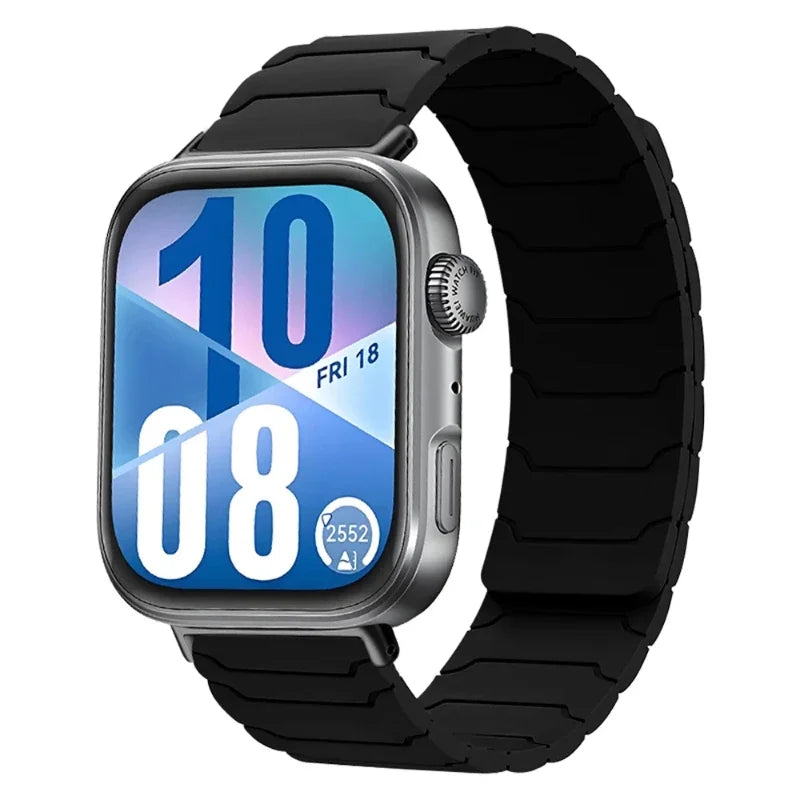 Correas magnéticas de silicona para Huawei Watch Fit 4/Fit 3, pulsera deportiva de repuesto para Huawei Watch Fit 4 Pro/4 Correa