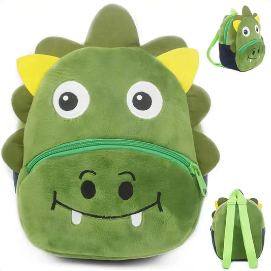 Mochila de felpa con diseño de animal en 3D, mochila de moda para la escuela