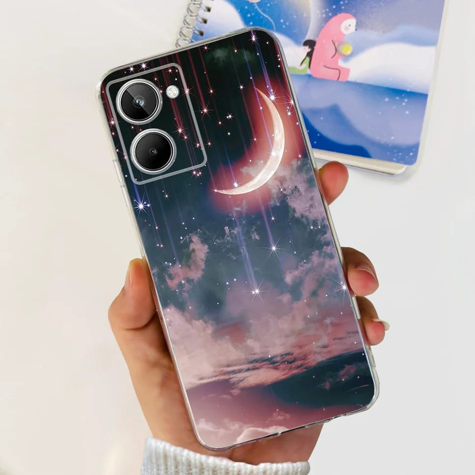 Para Realme 10 4G RMX3630 funda de teléfono suave de silicona TPU a prueba de golpes para Realme 10 funda protectora trasera con diseño de dibujos animados bonitos