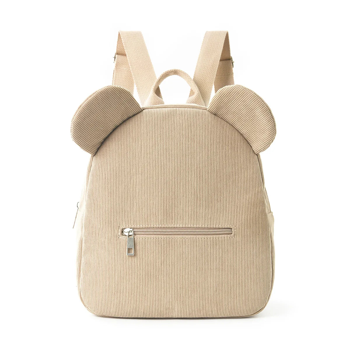 Mochila de felpa para niños, mochilas con orejas de oso a la moda, mochila de dibujos animados para niños, mochila de pana para niñas, regalo para niños