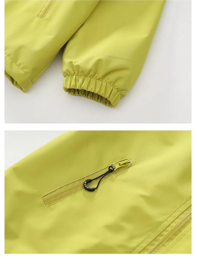 Otoño Invierno chaqueta para niños adolescentes de lana gruesa a prueba de viento cálido abrigo deportivo con capucha para niños de 4 a 14 años ropa de abrigo para niños Top