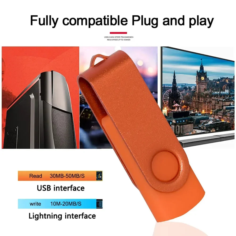10/20/50 unids/lote unidad Flash USB 3,0 nueva unidad de bolígrafo giratoria 8GB16GB32GB64GB logotipo personalizado gratis memoria Stick regalo de negocios creativo