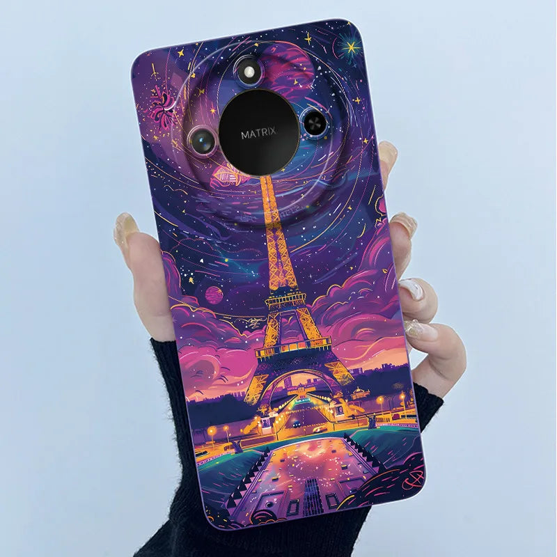Para Honor X9C Funda de teléfono inteligente X9cSmart Funda de silicona suave dulce moda pintada dibujos animados niños niñas encantadora Funda trasera estampada