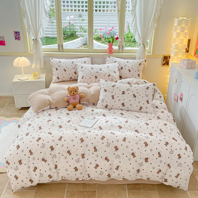 Funda nórdica a rayas amarillas, juego de cama geométrico moderno, funda de edredón para el hogar, funda de edredón de poliéster con 2 fundas de almohada, 3 uds.
