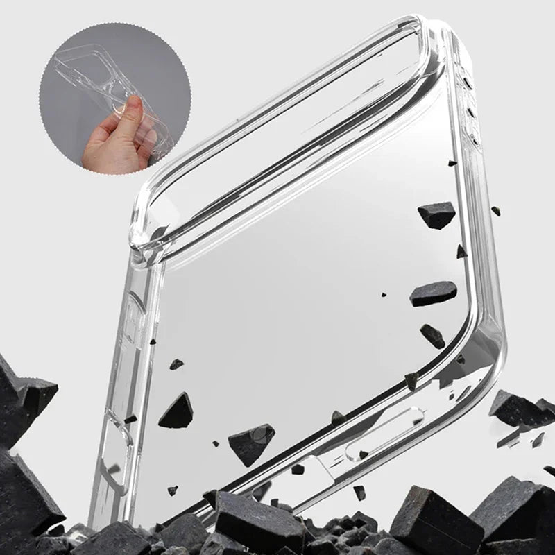 Funda de teléfono transparente de silicona suave TPU para iPhone 17 Pro Max, fundas ultrafinas transparentes a prueba de golpes para iPhone 17, funda trasera de aire