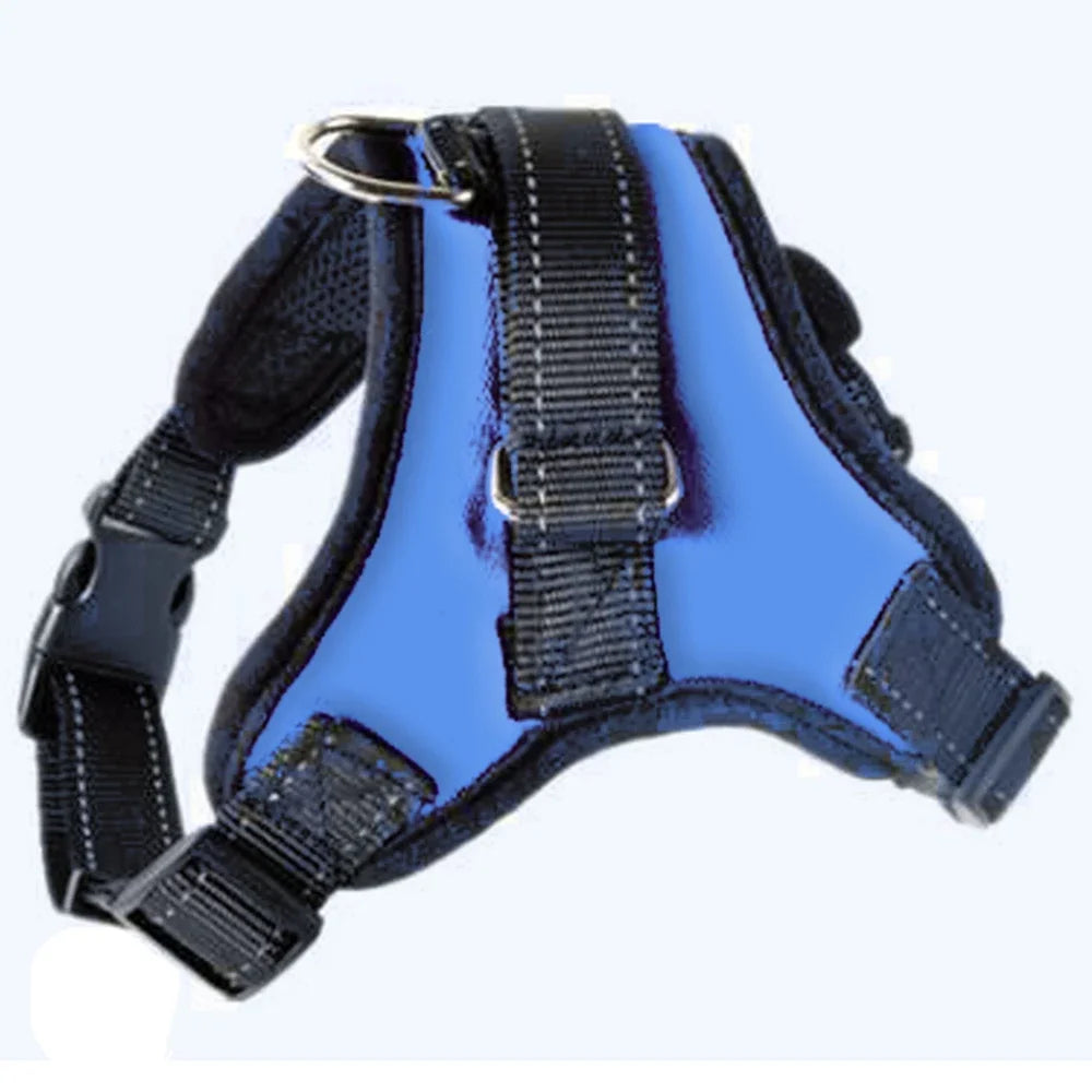 Arnés ajustable para perros y gatos con correa reflectante y transpirable para perros pequeños y grandes, chaleco, suministros para mascotas