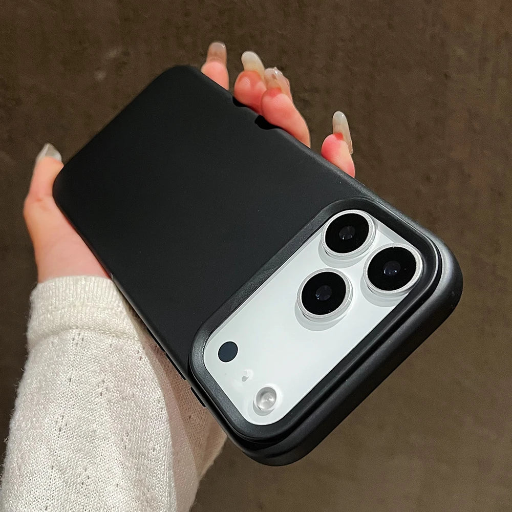 Funda protectora de silicona de Color caramelo para iPhone 17 Pro Max 17 Air 17 Pro, funda trasera de TPU suave mate a prueba de golpes
